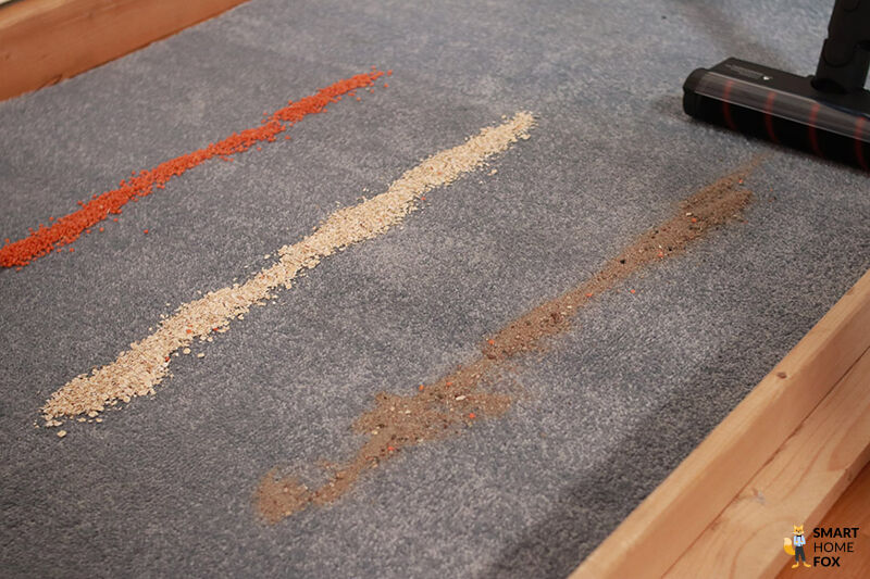 Staubsaugen mit dem Dreame H12 auf Teppichboden